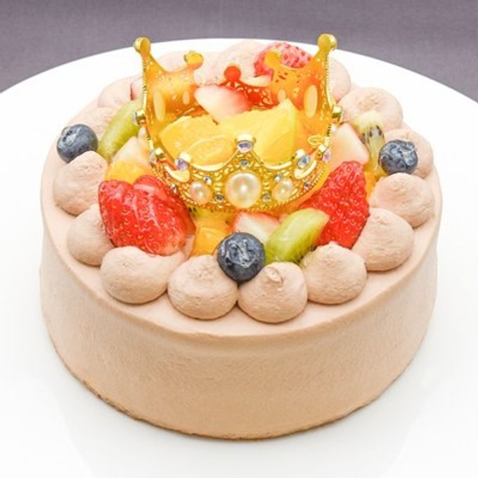 2026春の新作：ティアラ付き デコレーションチョコケーキ 5号（誕生日・推し活・バースデー・映え） 4