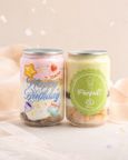 Happy Birthday プリントケーキ缶 ギフトセット（250ml×2缶）【いちご・ピスタチオ】 1