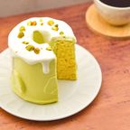 ぷるんふわもち シフォンケーキ 「シュシュモフォン」１台＜ピスタチオ＞誕生日 デコレーションケーキ 3