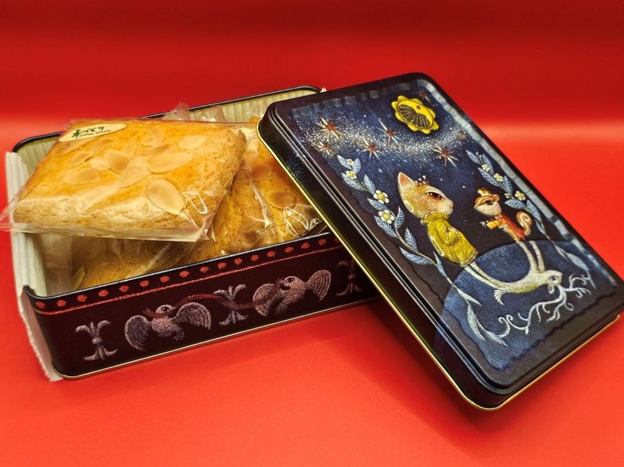 【ネコとリス缶】福々サブレ5枚入りギフト缶 1