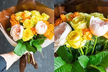 バラの10本花束UPイメージ画像2 4