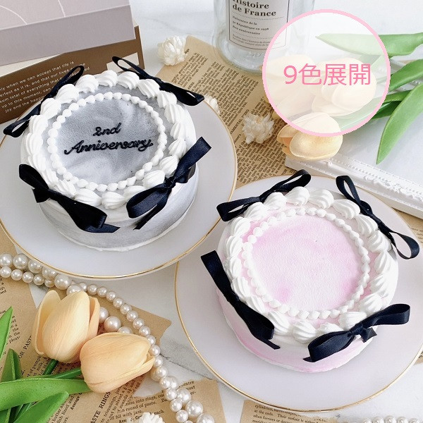 ◻︎大理石風リボンセンイルケーキ 6号 18cm【カラバリ9色】（Rstyle） | Cake.jp