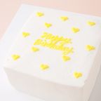 ☆Custom Cake Maker☆カスタマイズケーキ｜四角形｜プチハート 4号 3