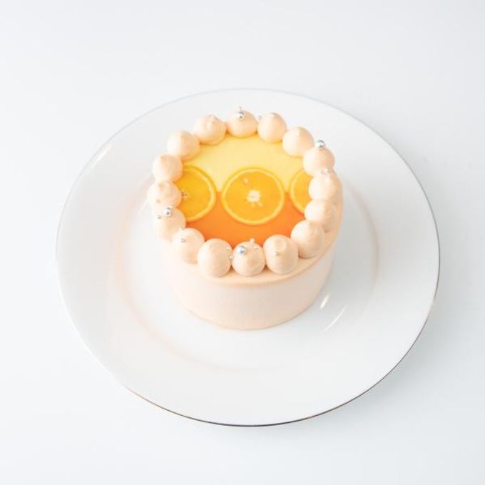 ◯パステルカラー写真ケーキ♪ 3号《選べる8色｜プリントケーキ｜センイルケーキ｜誕生日や記念日などのお祝いに♪》 5