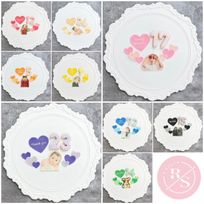 《ケーキの飾りに✧》プラチョコ＆ナンバークッキーセット｜約5cm｜お好きなお写真｜カラー｜メッセージ｜数字でお作りします✧