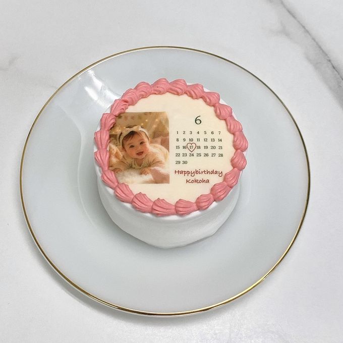 ◻︎お好みの写真で作るカレンダーケーキ 3号《選べる9色｜韓国｜誕生日｜記念日｜写真ケーキ｜プリントケーキ｜お好きなメッセージと日付♪》 4