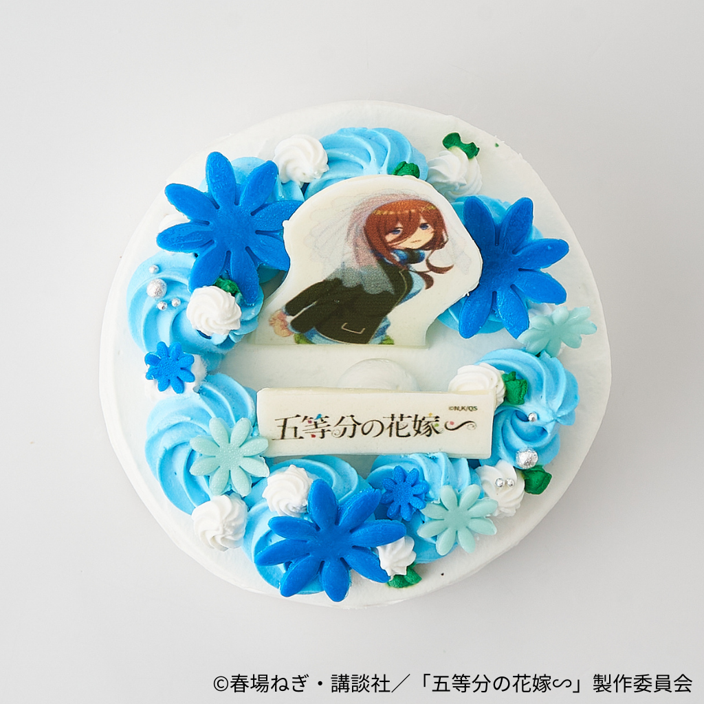 五等分の花嫁 ごとよめ プリロール バースデーケーキ特典 缶バッジ 中野三玖 五等分の花嫁 × Cake.jp 誕生日祝いや推しの記念日にピッタリな