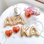 〈バルーン〉ハート付き❤︎ アルファベットバルーン˚✧₊⁎〈1文字から購入可能♪〉 1