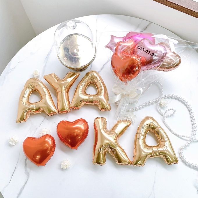 〈バルーン〉ハート付き❤︎ アルファベットバルーン˚✧₊⁎〈1文字から購入可能♪〉 1