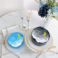 Moonセンイルケーキ✧ 5号《選べる9色｜お月様｜センイルケーキ｜韓国｜お好きな色とメッセージ♪》