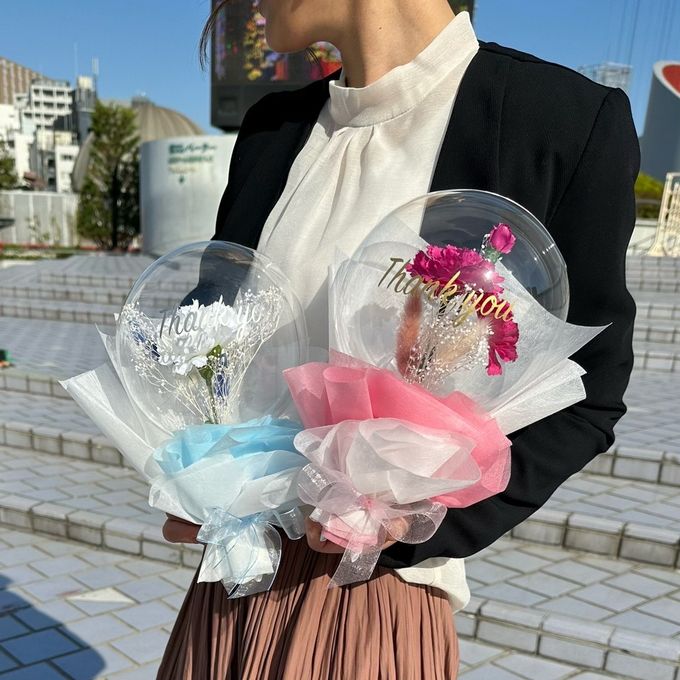 〈バルーン〉母の日バルーンブーケ❤︎ お花の色は全5色から選べます♪ 2