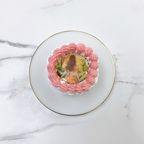 【店頭受取】◻︎丸型カレンダー バーンアウェイケーキ 3号《選べる9色｜センイルケーキ｜お好きな日付とメッセージ｜燃える演出♪》 9