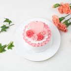 エレガント母の日ケーキ♪母の日に感謝をこめて センイルケーキ 4号  1