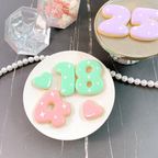 □キラキラナンバーアイシングクッキー 1枚《選べる9色♪》  1