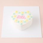 ☆Custom Cake Maker☆カスタマイズケーキ｜ハート形｜フラワー 4号 1