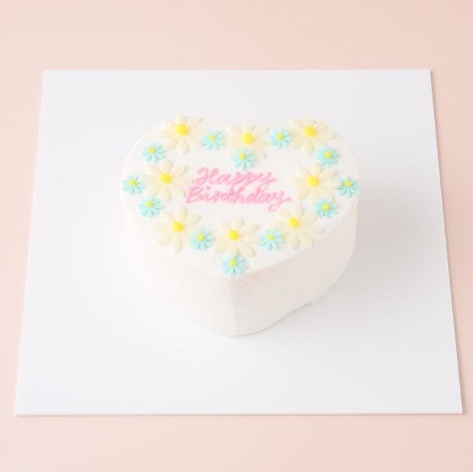 ☆Custom Cake Maker☆カスタマイズケーキ｜ハート形｜フラワー 3号 1