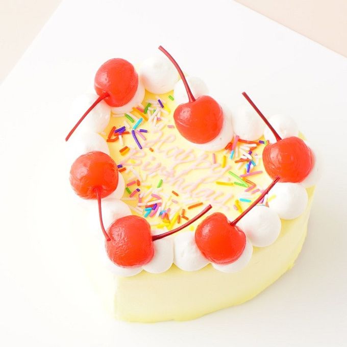 ☆Custom Cake Maker☆カスタマイズケーキ｜ハート形｜チェリー 5号 4