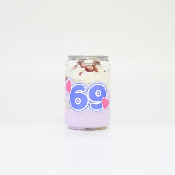 選べる8色！うちわ文字のオリジナルシールで推し活！数字推しケーキ缶 8