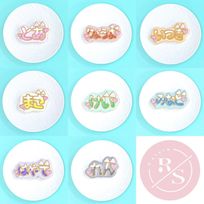 ねこ耳うちわ文字クッキー✧《選べる8色｜猫耳｜お好きな名前やメッセージ♪》