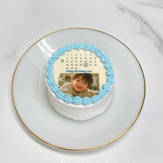 ◻︎お好みの写真で作るカレンダーケーキ 3号《選べる9色｜韓国｜誕生日｜記念日｜写真ケーキ｜プリントケーキ｜お好きなメッセージと日付♪》 6