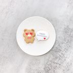 ◻︎サングラスくまちゃんメッセージクッキーSET【選べる9色｜アイシングクッキー｜ケーキにのせるだけでオリジナルケーキの完成♪】 2