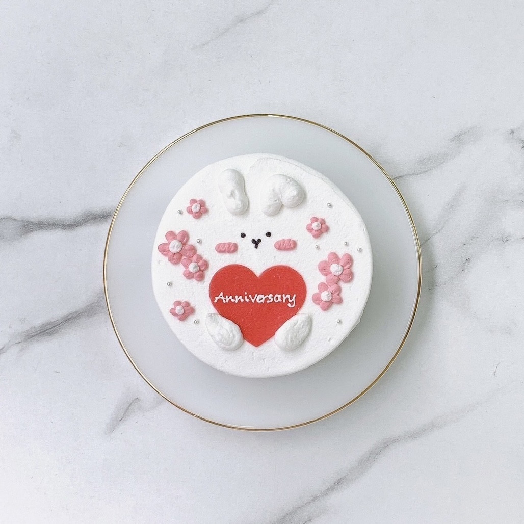 うさちゃんセンイルケーキ 4号《選べる9色｜韓国｜誕生日｜お好きな