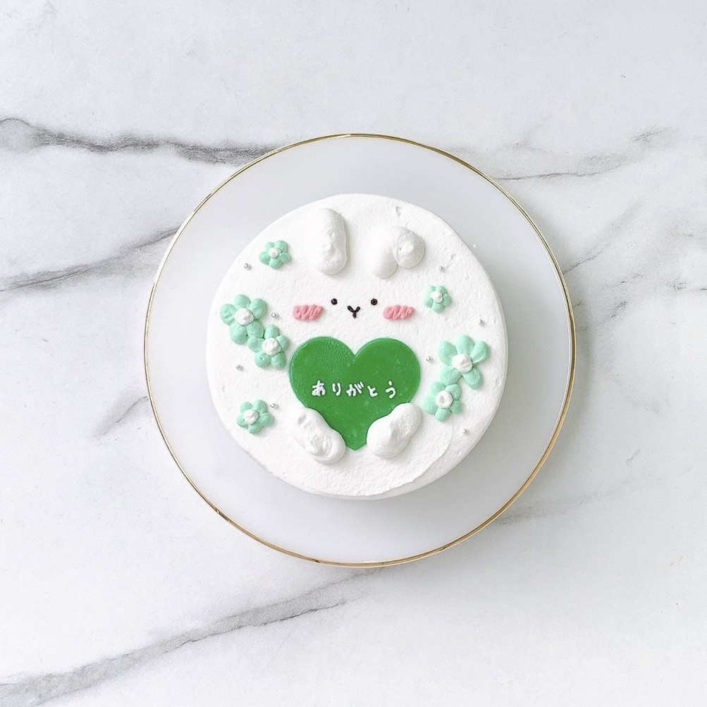 うさちゃんセンイルケーキ 4号《選べる9色｜韓国｜誕生日｜お好きな