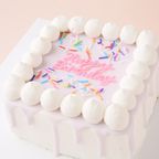 ☆Custom Cake Maker☆カスタマイズケーキ｜四角形｜ドリップ 3号 4