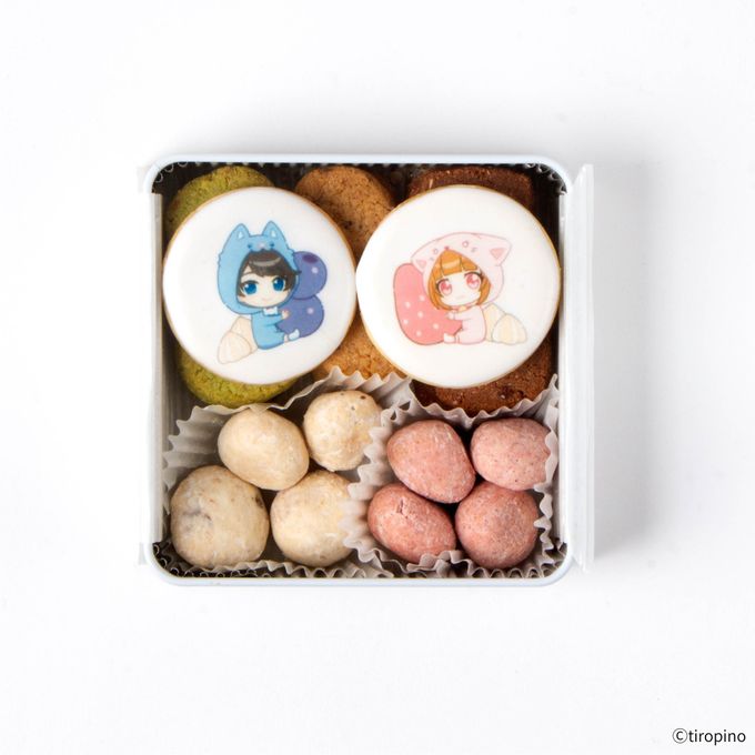 【ちろぴの】ちろぴのもぐもぐクッキー缶 特典ステッカー付 3