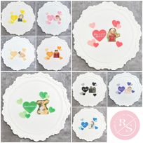 《ケーキの飾りに✧》プラチョコ3点セット｜約5cm｜お好きなお写真｜カラー｜メッセージでお作りします✧