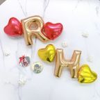 〈バルーン〉ハート付き❤︎ アルファベットバルーン＆プリントクッキーセット˚✧₊⁎ 1
