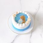 ◻︎海デザイン写真ケーキ✧ 6号《選べる9色｜プリントケーキ｜お好きなメッセージ✧》 3
