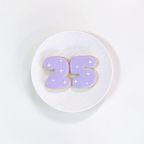□キラキラナンバーアイシングクッキー 1枚《選べる9色♪》  3