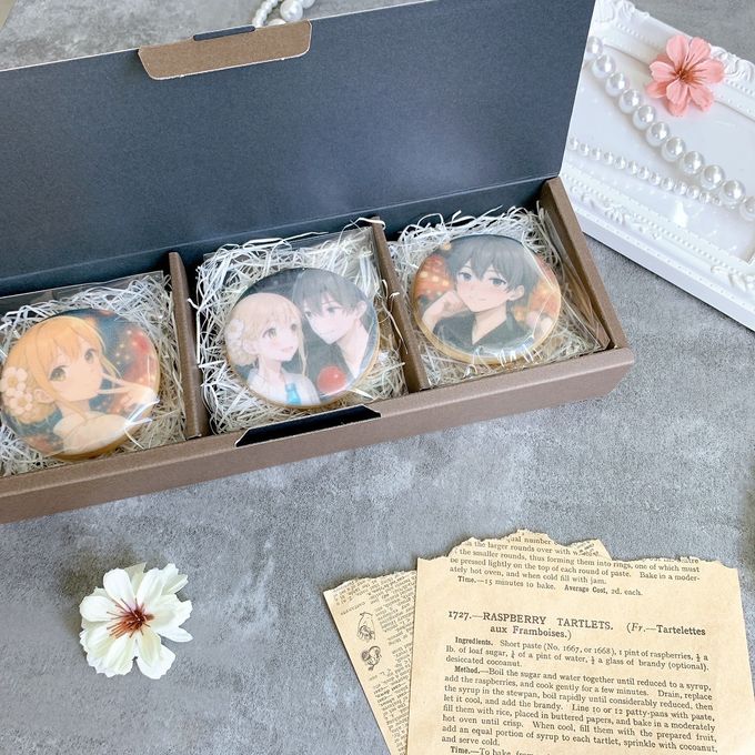 ◻︎セレブレイト・クッキーBOX（お好きなプリントアイシングクッキー3枚） 1