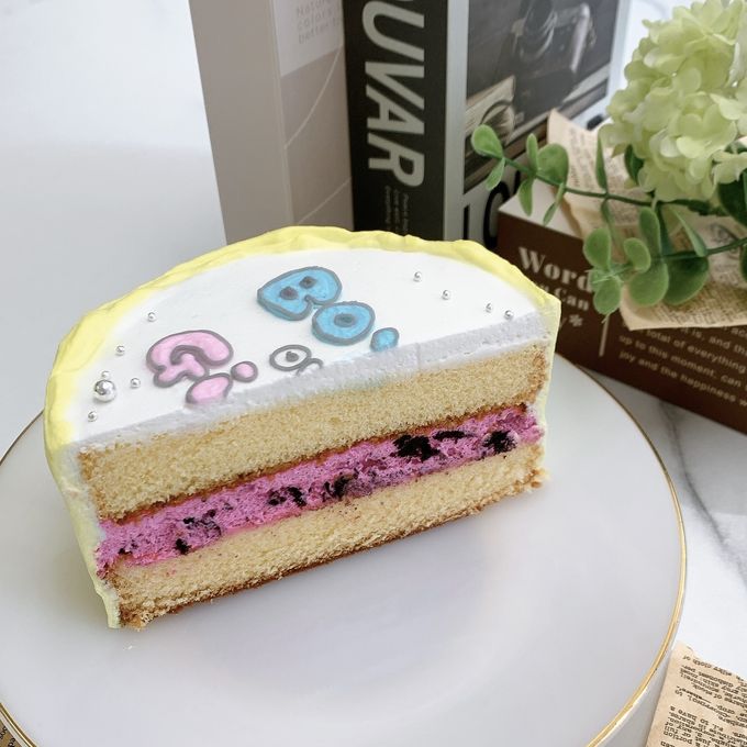 ［ジェンダーリビール］レタリングセンイルケーキ 3号《 性別発表｜妊娠｜赤ちゃん｜センイルケーキ｜ウェルカムケーキ 》 7