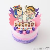 ポプテガゴトク誕生日記念ホールケーキ（真島吾朗＆ピピ美）