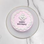 マルチーズセンイルケーキ 3号《 選べる9色｜韓国｜誕生日｜バースデーケーキ 》 3