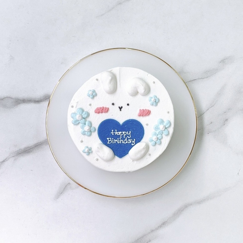 うさちゃんセンイルケーキ 4号《選べる9色｜韓国｜誕生日｜お好きな