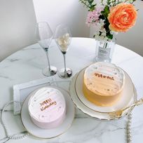 選べる9色♪ センイルケーキ 5号《上下グラデーション｜お好きな色とメッセージ✧》