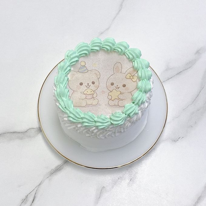 ◻︎［フルオーダー］お好きな写真2枚でつくれるバーンアウェイケーキ 3号《燃える演出｜選べる10色｜センイルケーキ｜韓国｜お好きなメッセージ｜サプライズ》 6