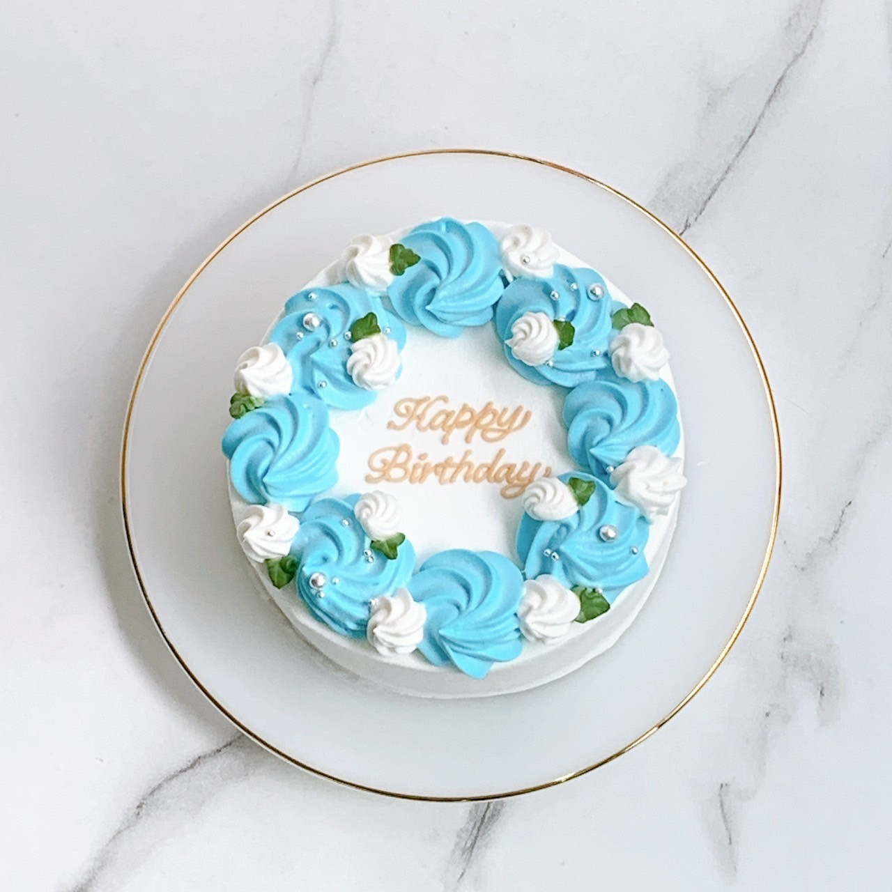 ◯ホワイトローズセンイルケーキ 5号《選べる9色｜薔薇｜韓国｜お好き