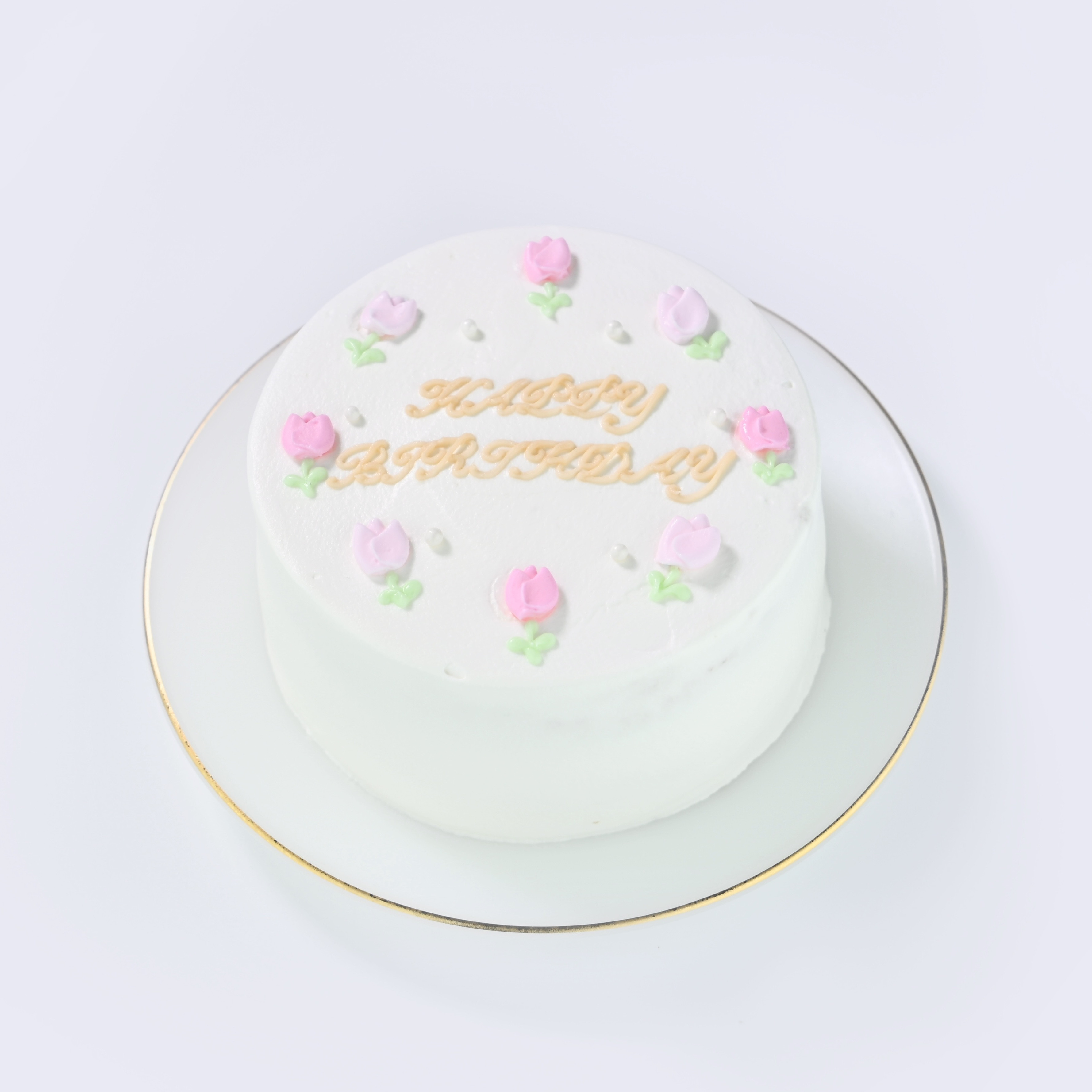 フラワーケーキ ~お花は2色選べます♪~ 6号《チューリップ