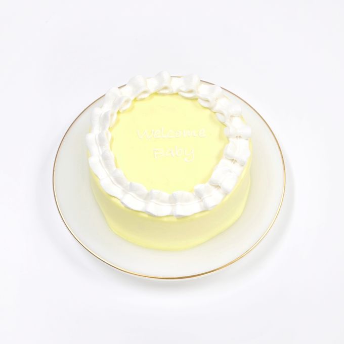 フリルセンイルケーキ♪《選べる8色｜フリル｜センイルケーキ｜お好きな色とメッセージ✧》4号 5