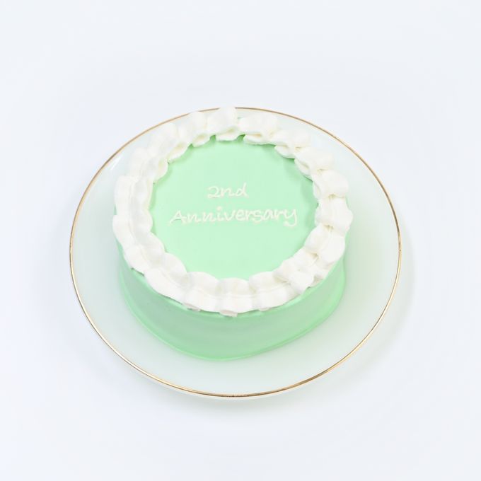 フリルセンイルケーキ♪《選べる8色｜フリル｜センイルケーキ｜お好きな色とメッセージ✧》4号 7