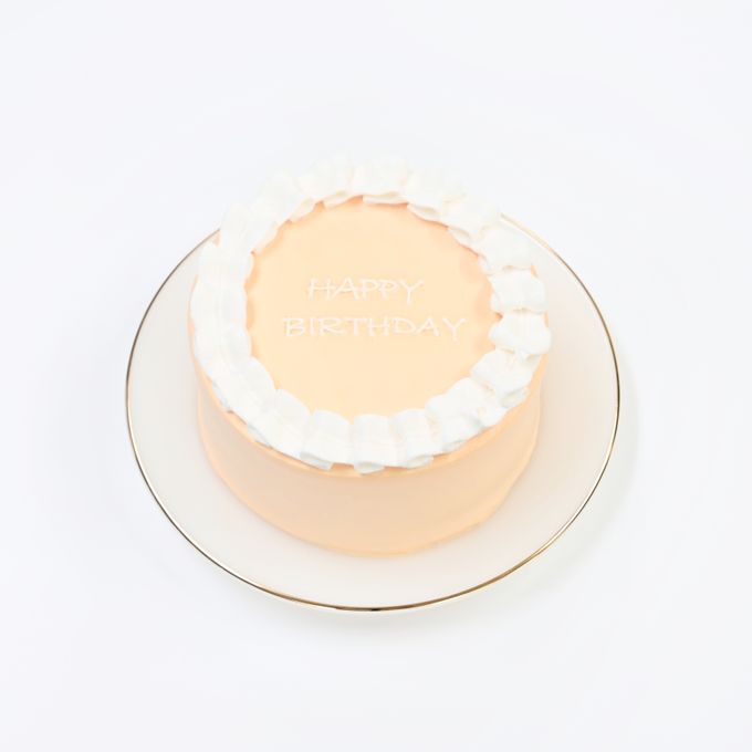 フリルセンイルケーキ♪《選べる8色｜フリル｜センイルケーキ｜お好きな色とメッセージ✧》5号 4