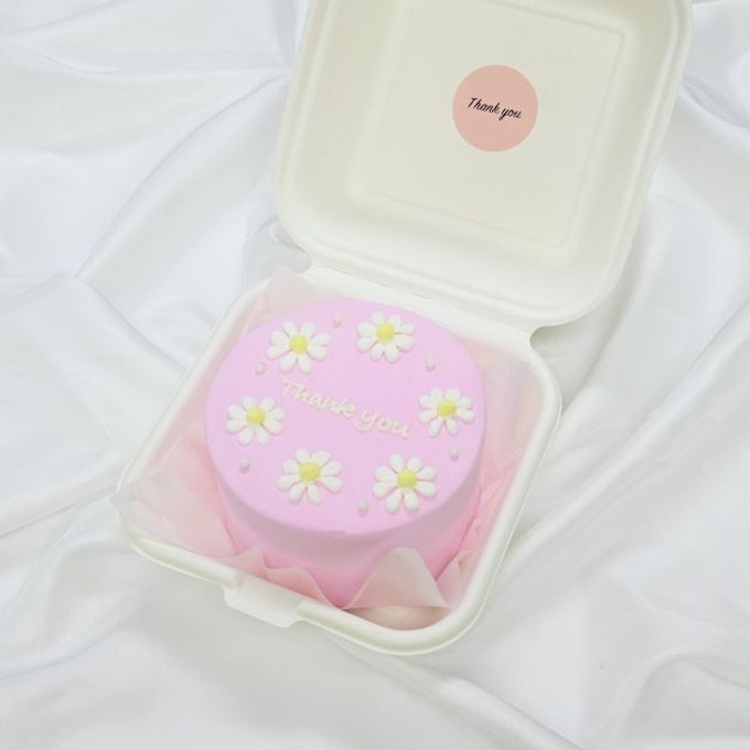 【ランチボックス】白いお花のランチボックスケーキ♪ 3