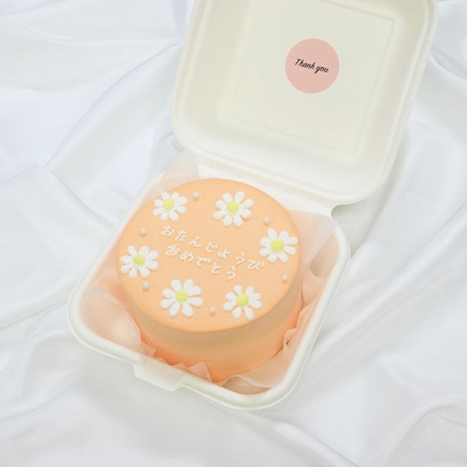 【ランチボックス】白いお花のランチボックスケーキ♪ 4