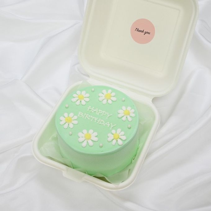 【ランチボックス】白いお花のランチボックスケーキ♪ 6