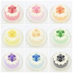 キラキラ薔薇ケーキ♪ 6号 センイルケーキ誕生日や記念日に♡ 1