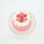 キラキラ薔薇ケーキ✧ 4号《選べる9色｜バラ｜センイルケーキ｜バースデーケーキ｜誕生日や記念日のお祝いに♪》  2